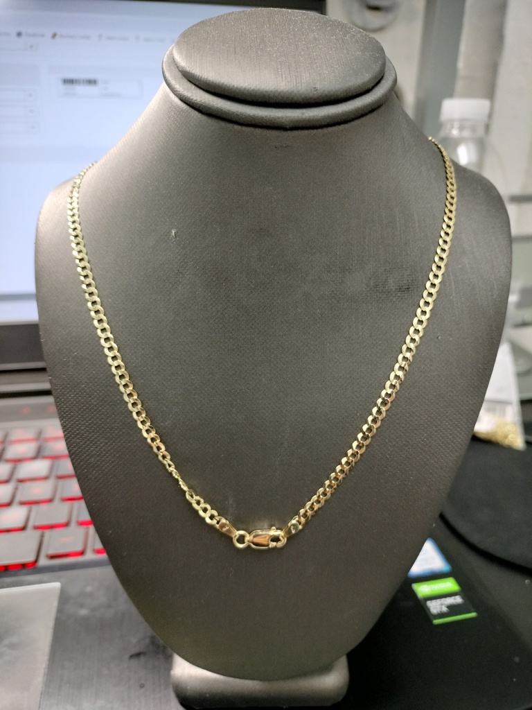 tobillera c/brillo 14k Size size10/3.2mm Weight 3gr