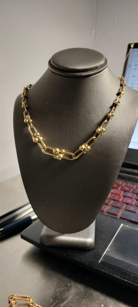 Gargantilla tiffany 14k Size size17/4-12mm Weight 19.3gr