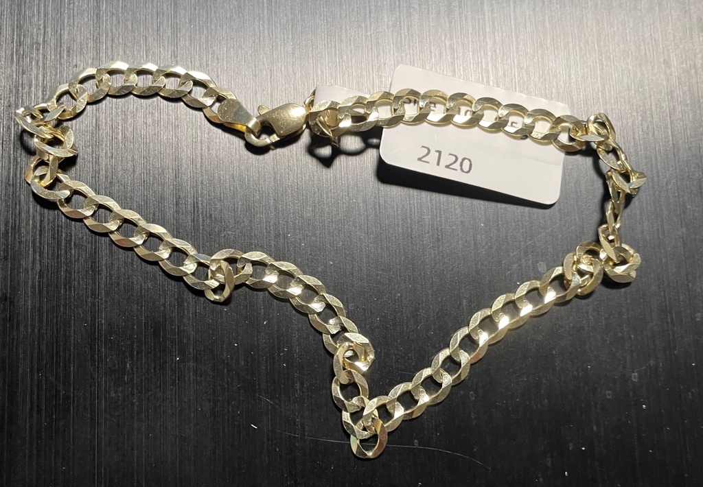 tobillera c/brillo 10k Size size10/4.7mm Weight 5.5gr