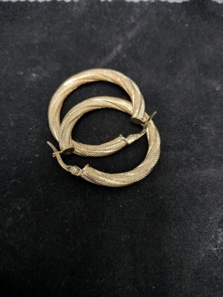 argolla argolla tub torsida 10k Size 32x4mm Weight 2.75gr