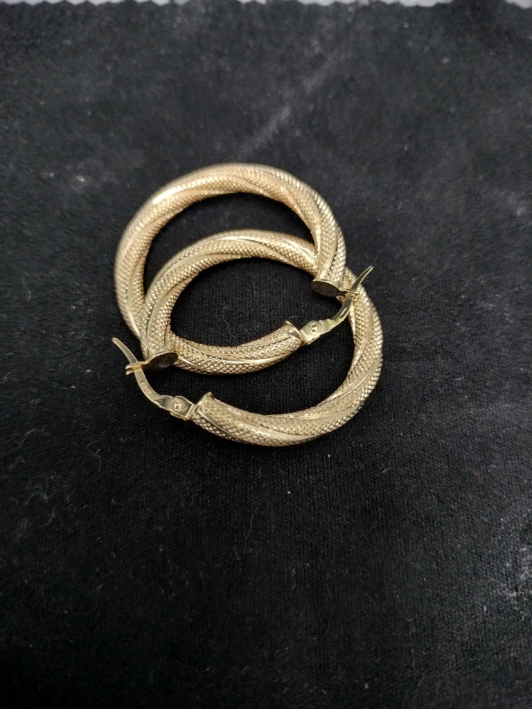 argolla argolla tub torsida 10k Size 32x4mm Weight 2.75gr