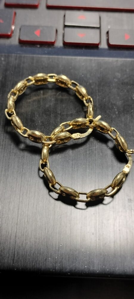 argolla Gucci 14k Size 24x5mm Weight 4.gr