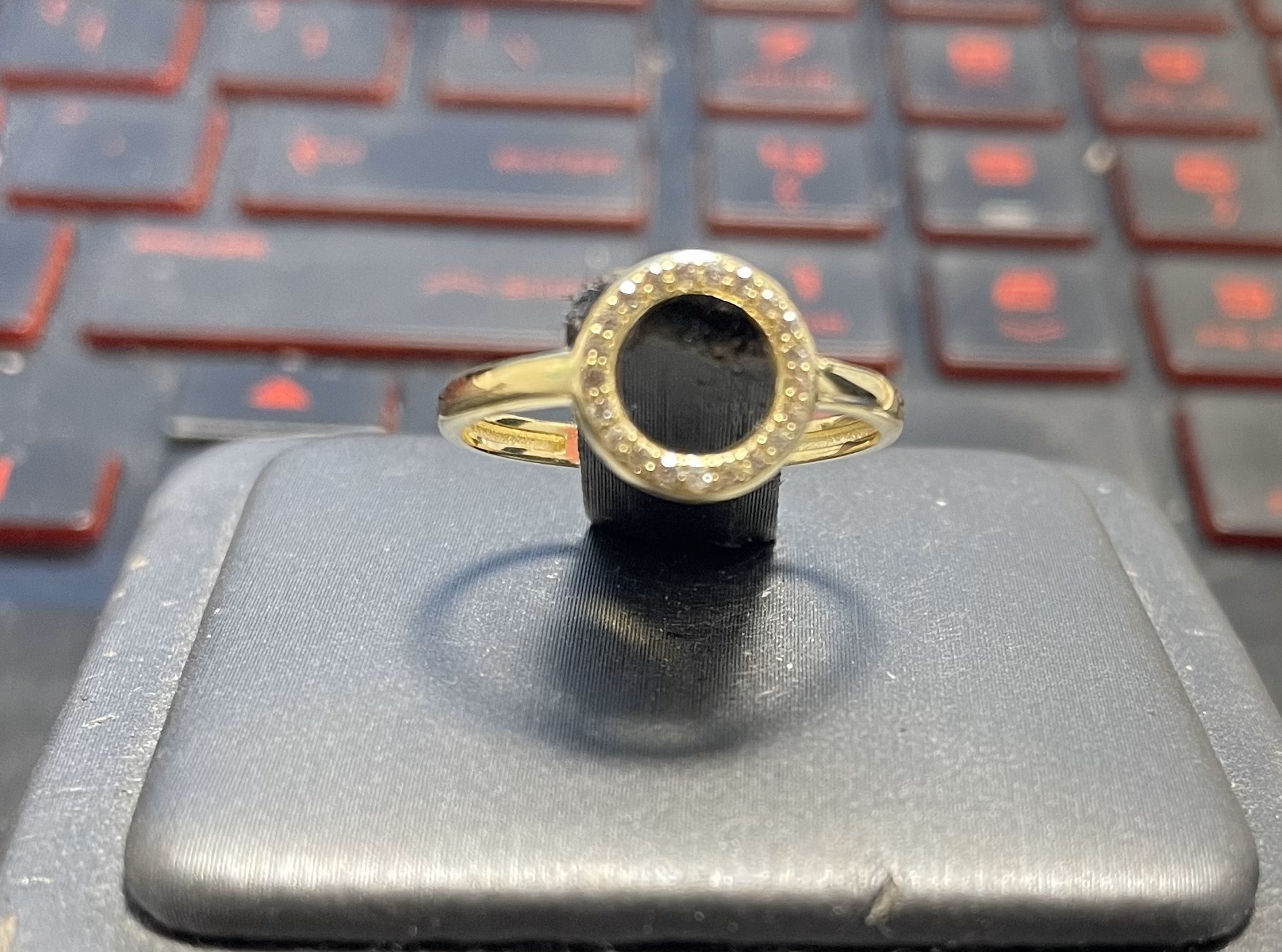 anillo 10k zirconia Size size7/7.5 Weight aro c/zirc