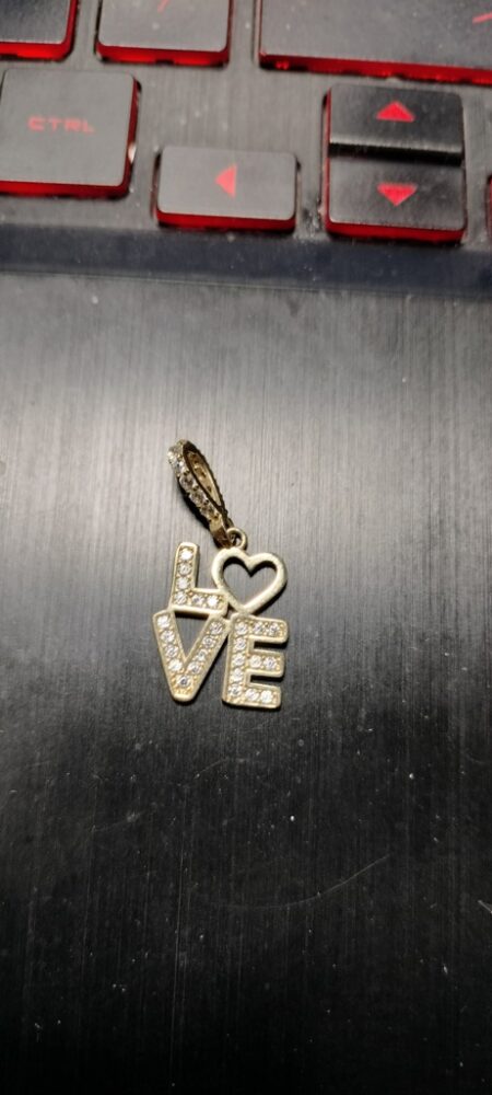 dije LOve c/zirc 14k zirc B Weight 1.7gr