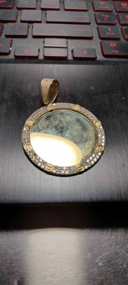 dije rddo p/foto aro zirc kter 14k zirc B Weight 8.7gr