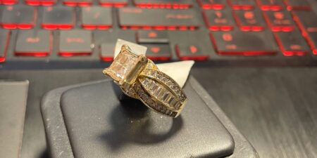 anillo princesa 14k zirconia Size size7 Weight 7.8gr