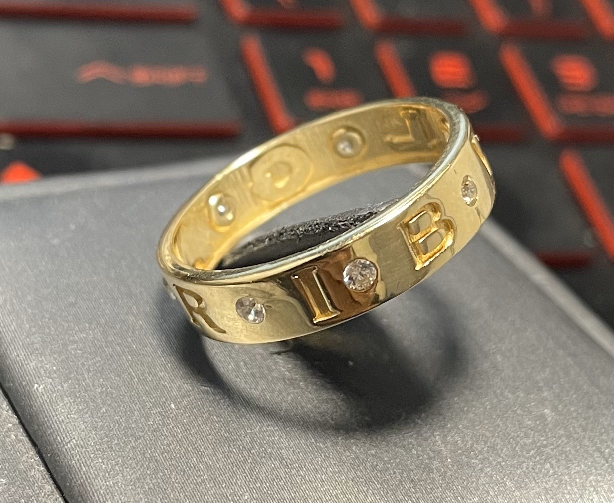 anillo alianza kter 14k zirconia Size size10 Weight 2.5gr