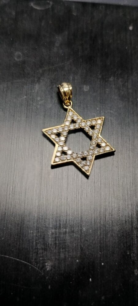 dije Estrella David 14k zirc B Weight 1.5gr