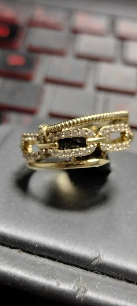 anillo 10k zirc B Size size7 Weight 3.15gr