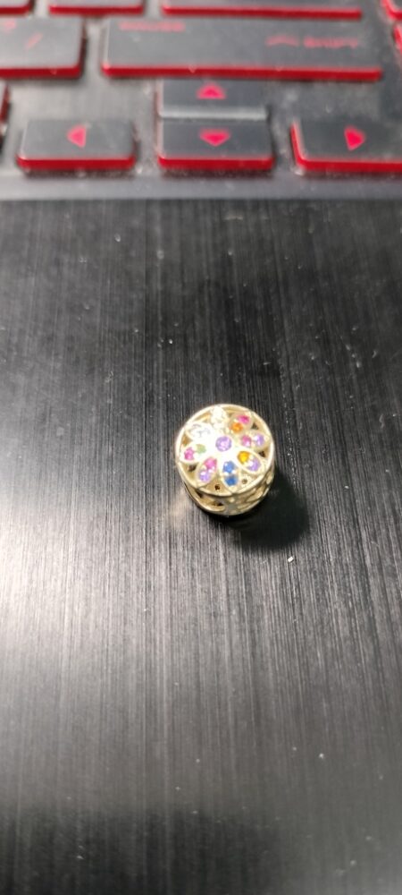charms rddo flor c/zirc 14k zirc BVNAzNaranja R Weight 1.3gr