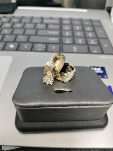 anillo comp.mujer duo 10k zirc B Size size7 Weight 5.85gr