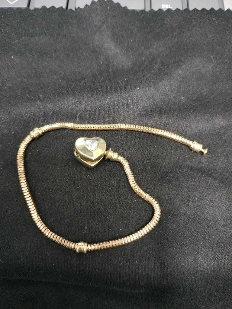 pulsera pando flex 10k zirc B Size size7.7/2.5mm Weight 6.4gr