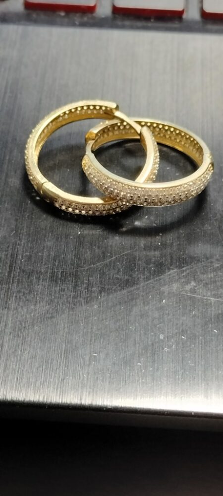 arete articulada c/zirc 14k zircB Size 23x4mm Weight 4.8gr