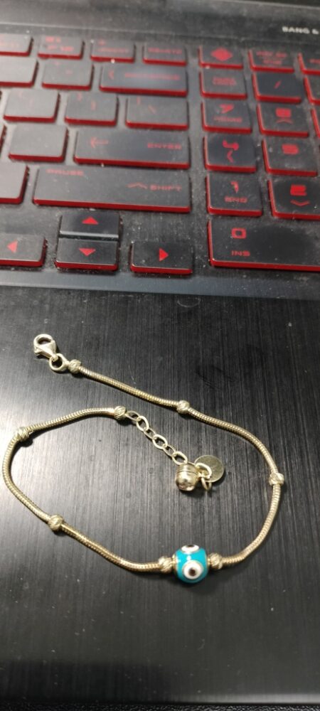 manilla pand pandora charms fijo bola ojo 14k zirc B enameVN Size size7-7.5 Weight 3.7gr