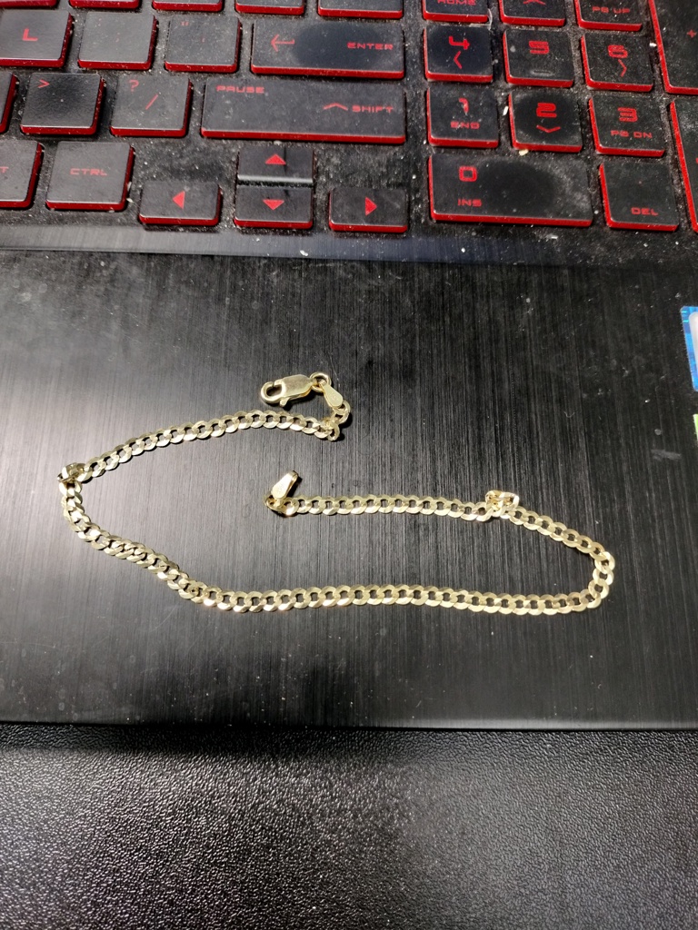 tobillera c/brillo 10k Size size10/3.2mm Weight 2.8gr