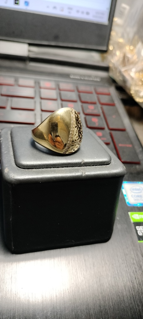 anillo 14k zirc B Size size8 Weight 5.gr