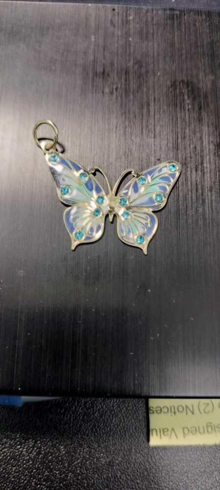 dije mariposa 10k ename Verde Weight 0.75gr