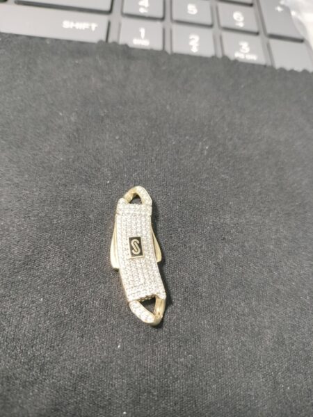 cierrre c/zirc cierre cadena c/zirc 10k zirc B Weight 3.15gr