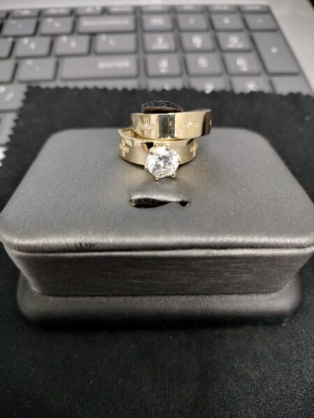 anillo comp.duo mujer 14k zirc B Size size7 Weight 6.3gr