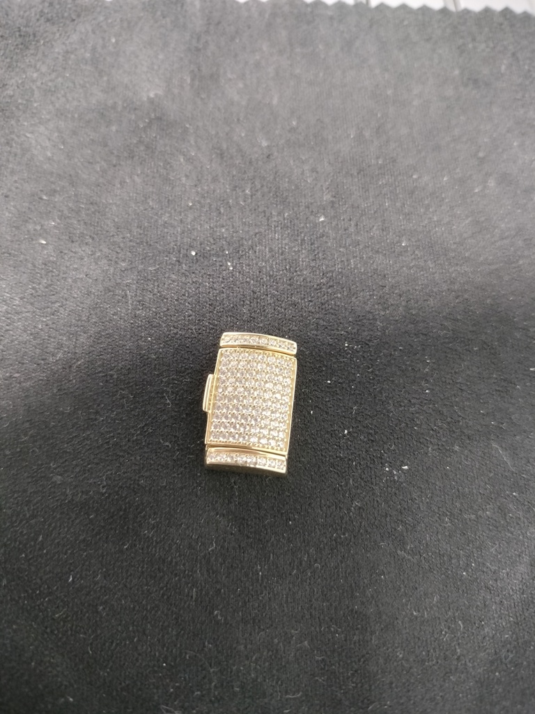 cierrre c/zirc cierre cadena c/zirc 10k zirc B Weight 3.55gr