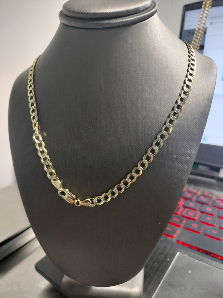 cadena c/brillo 10k pave Size size24/4.8mm Weight 12.7gr