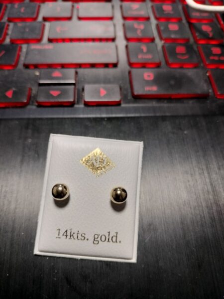 Dormilonas bolas 14k Size 5mm Weight I