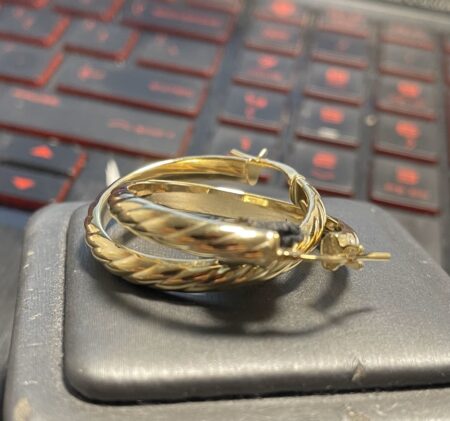 argolla 10k Size 3.8x30mm Weight 3.05gr