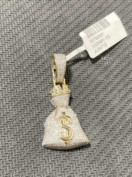 dije Diam. bolsa dinero 10k diamante Weight 0.984ctw