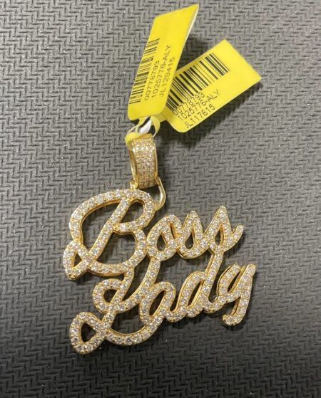 dije Diam. Boss lady 10k diamante Weight 2.1ctw
