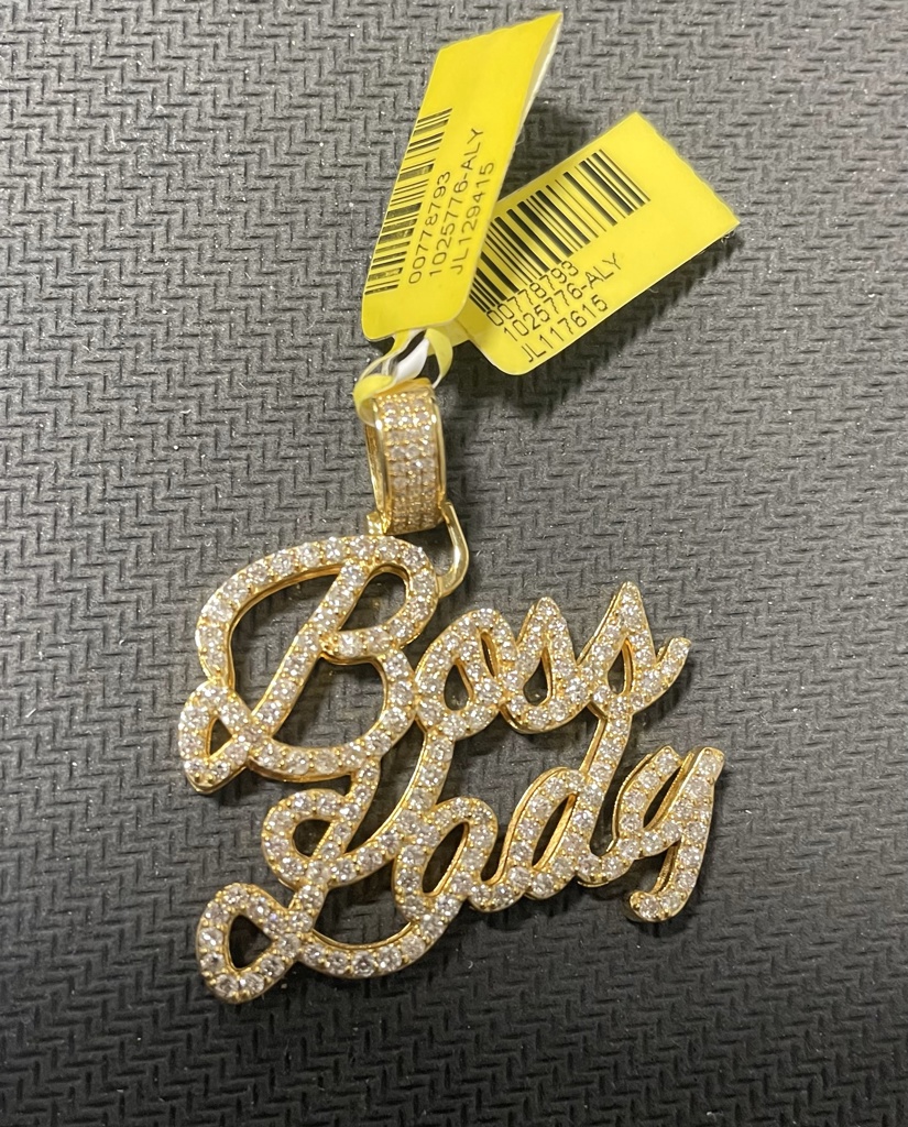 dije Diam. Boss lady 10k diamante Weight 2.1ctw