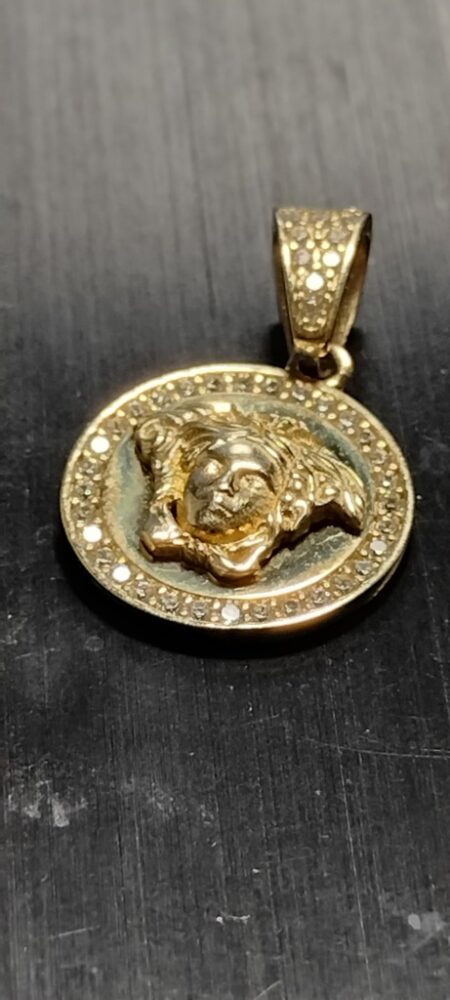 dije rddo cara medusa aro zirc 14k zirc B Weight 1.95gr