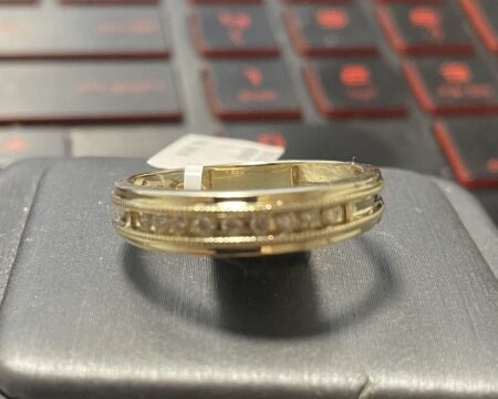 anillo Diam banda c/diam. 10k diamante Size size10 Weight 0.15ctw