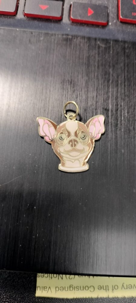 dije perro chihuahua 10k ename BCRosa Weight 0.8gr