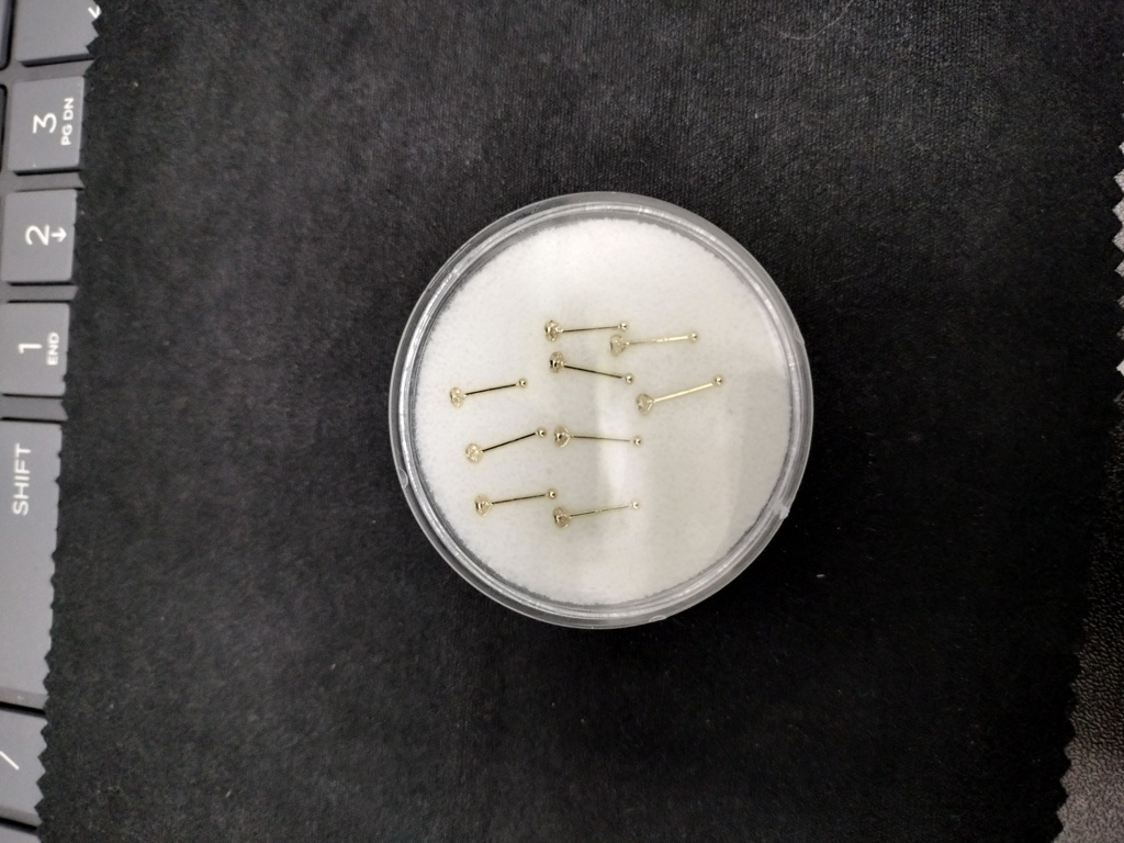 pircing p/nariz 14k zirc B Weight NB-200