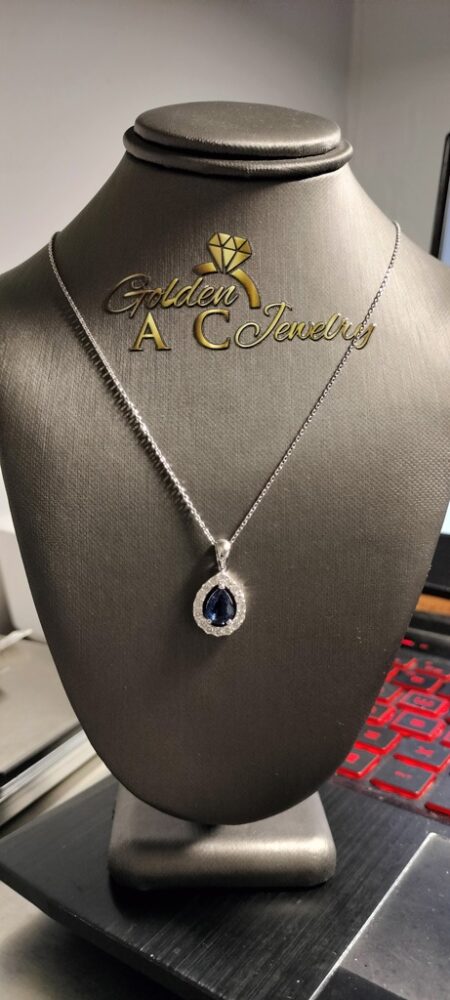 cad. c/ Diam./safiro c/safiro y diam.  14k diam./saf. Size size17/1mm Weight 3.35gr