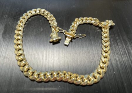 tobillera cubana italy semisolida 10k Size size10/6.3mm Weight 11.gr