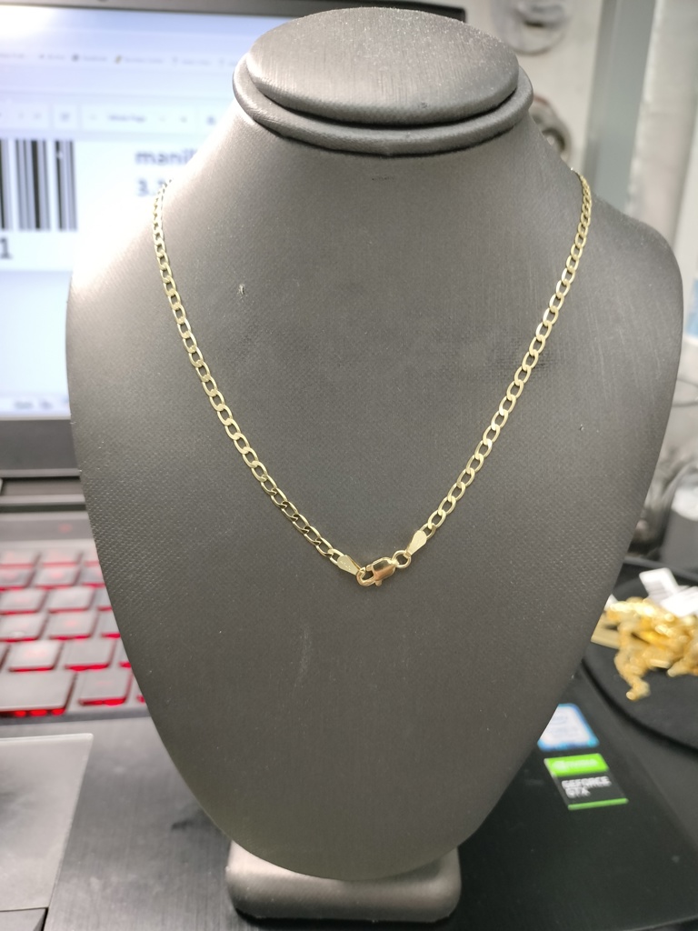 cadena c/brillo 10k Size size22/2.6mm Weight 3.7gr