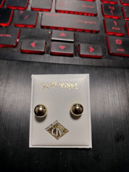 Dormilonas bolas 14k Size 6mm Weight 0.0094