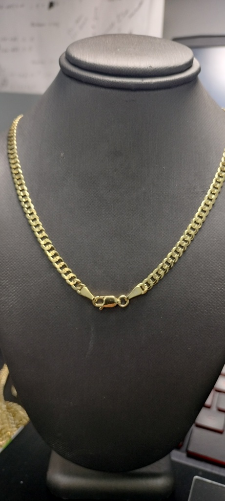 cadena c/brillo 10k Size size24/4mm Weight 9.1gr