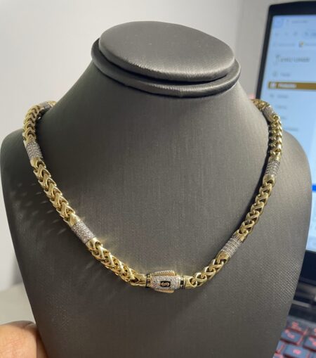 Gargantilla 10k zirconia Size size18/5mm Weight 24.1gr