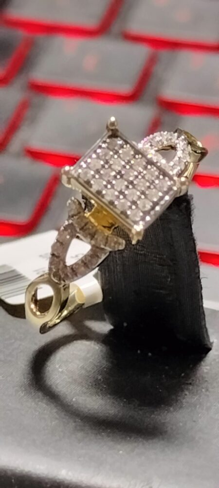 anillo Diam cddo lat.inf.c/diam. 10k diamante Size size7