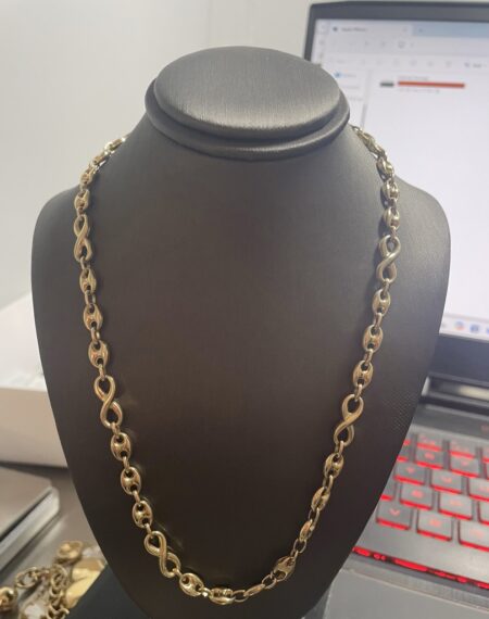Gargantilla Gucci c/infinito 14k Size size16/6mm Weight 11.95gr