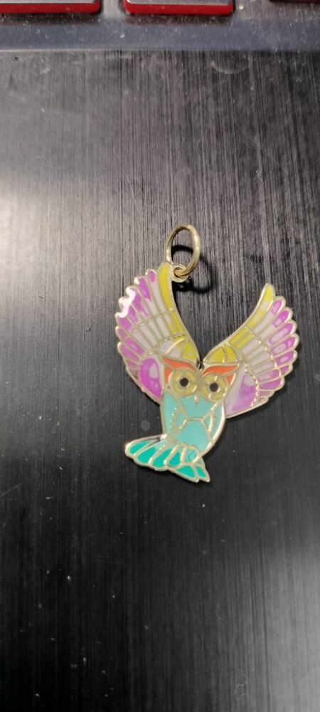 dije Buho en vuelo 10k ename rosa amarillo vedre naranja Weight 0.7gr