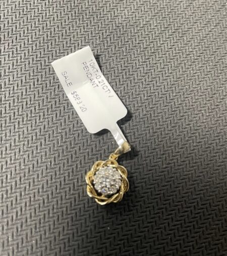 dije Diam. flor 10k diamante Weight 0.21ctw