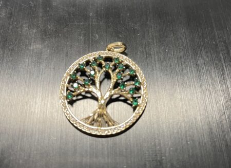 dije arbol de la vida 14k zirc VB Weight 3.85gr