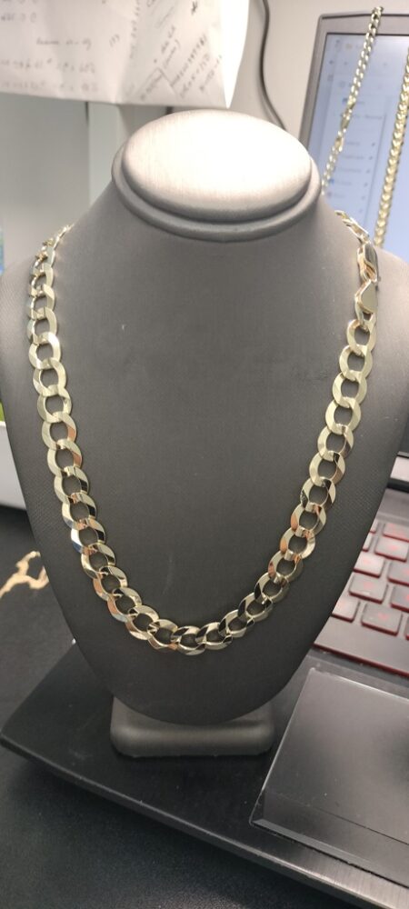 cadena c/brillo 14k Size sz24.5/9.5mm Weight 50.5gr