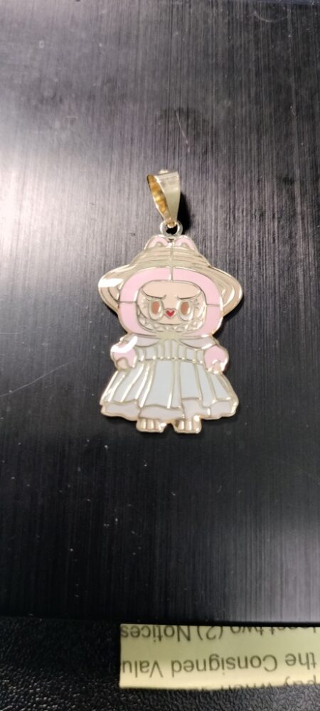 dije niña c/sombrero 10k ename rosa verdev rojo Weight 0.9gr