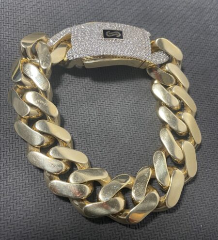 manilla monaco c/zirc S 10k zirc B Size size8/17mm Weight 30.3gr