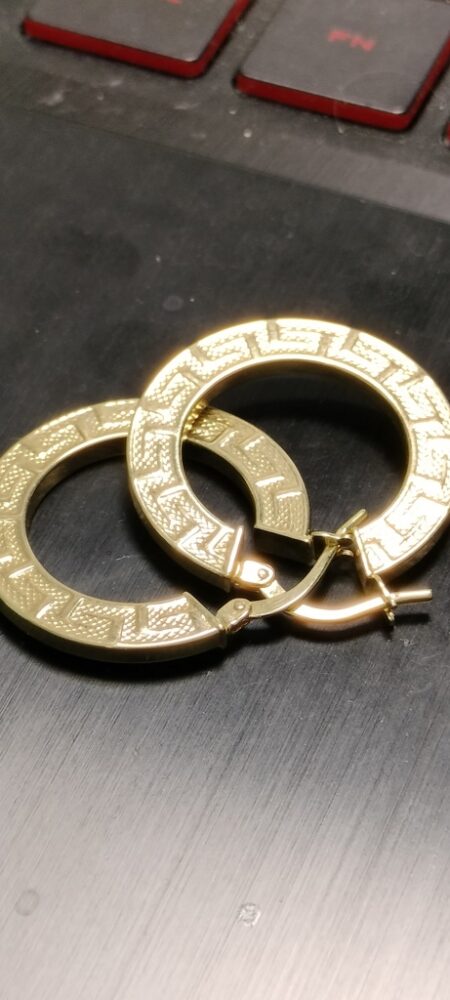 argolla bche plana 14k Size 23x2mm Weight 2.25gr