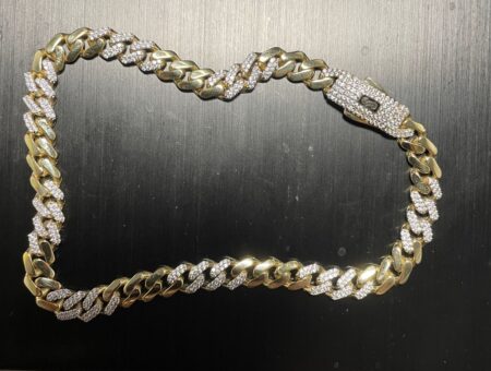 tobillera monaco c/zirc S esl. 3x3 c/zirc 10k zirconia Size size10/6.4mm Weight 9.75gr